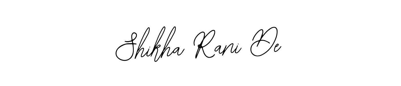 Bearetta-2O07w is a professional signature style that is perfect for those who want to add a touch of class to their signature. It is also a great choice for those who want to make their signature more unique. Get Shikha Rani De name to fancy signature for free. Shikha Rani De signature style 12 images and pictures png