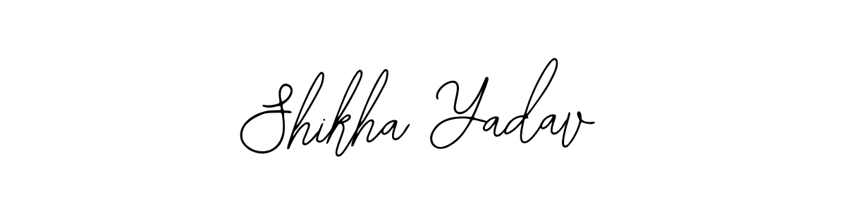 You should practise on your own different ways (Bearetta-2O07w) to write your name (Shikha Yadav) in signature. don't let someone else do it for you. Shikha Yadav signature style 12 images and pictures png