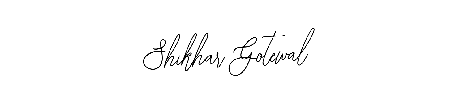 You should practise on your own different ways (Bearetta-2O07w) to write your name (Shikhar Gotewal) in signature. don't let someone else do it for you. Shikhar Gotewal signature style 12 images and pictures png