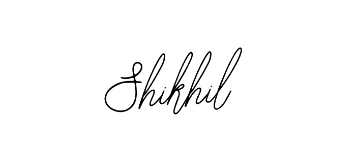 You should practise on your own different ways (Bearetta-2O07w) to write your name (Shikhil) in signature. don't let someone else do it for you. Shikhil signature style 12 images and pictures png