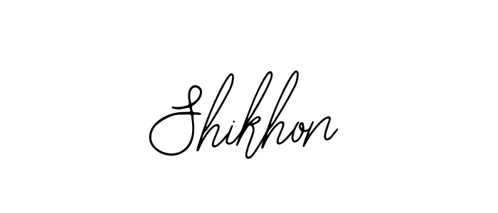 You should practise on your own different ways (Bearetta-2O07w) to write your name (Shikhon) in signature. don't let someone else do it for you. Shikhon signature style 12 images and pictures png