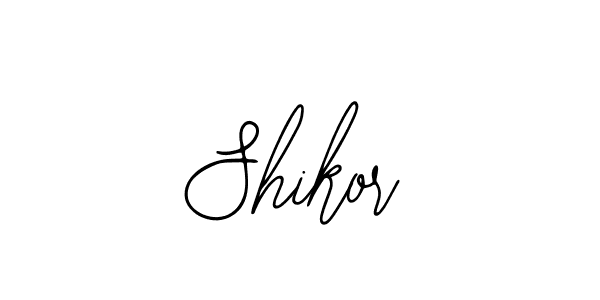You should practise on your own different ways (Bearetta-2O07w) to write your name (Shikor) in signature. don't let someone else do it for you. Shikor signature style 12 images and pictures png