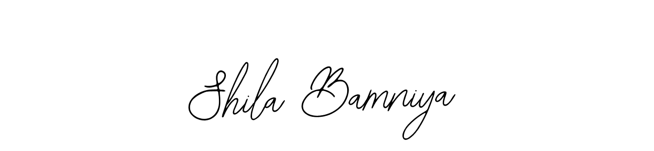 Once you've used our free online signature maker to create your best signature Bearetta-2O07w style, it's time to enjoy all of the benefits that Shila Bamniya name signing documents. Shila Bamniya signature style 12 images and pictures png