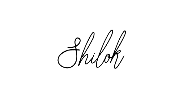 Use a signature maker to create a handwritten signature online. With this signature software, you can design (Bearetta-2O07w) your own signature for name Shilok. Shilok signature style 12 images and pictures png