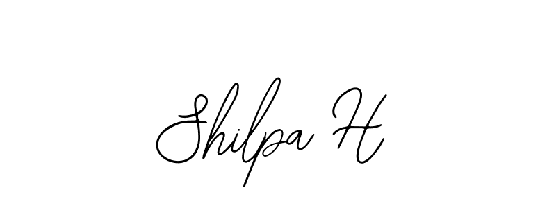 if you are searching for the best signature style for your name Shilpa H. so please give up your signature search. here we have designed multiple signature styles  using Bearetta-2O07w. Shilpa H signature style 12 images and pictures png