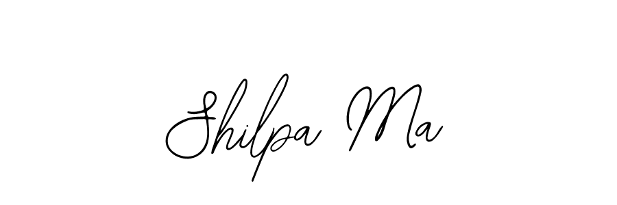 Bearetta-2O07w is a professional signature style that is perfect for those who want to add a touch of class to their signature. It is also a great choice for those who want to make their signature more unique. Get Shilpa Ma name to fancy signature for free. Shilpa Ma signature style 12 images and pictures png
