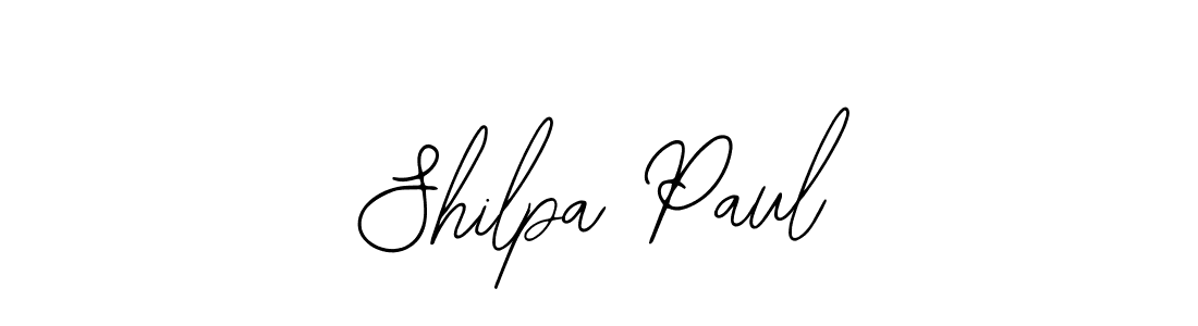 Bearetta-2O07w is a professional signature style that is perfect for those who want to add a touch of class to their signature. It is also a great choice for those who want to make their signature more unique. Get Shilpa Paul name to fancy signature for free. Shilpa Paul signature style 12 images and pictures png