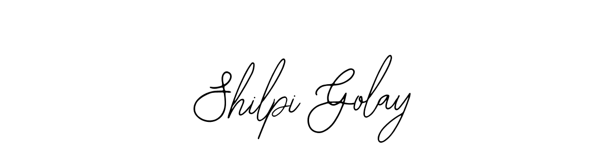 Bearetta-2O07w is a professional signature style that is perfect for those who want to add a touch of class to their signature. It is also a great choice for those who want to make their signature more unique. Get Shilpi Golay name to fancy signature for free. Shilpi Golay signature style 12 images and pictures png