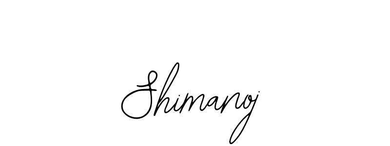 Use a signature maker to create a handwritten signature online. With this signature software, you can design (Bearetta-2O07w) your own signature for name Shimanoj. Shimanoj signature style 12 images and pictures png