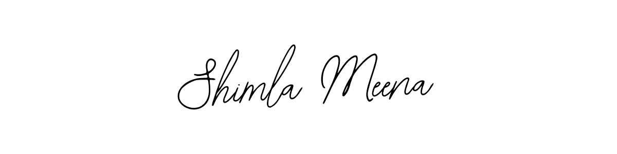 How to make Shimla Meena signature? Bearetta-2O07w is a professional autograph style. Create handwritten signature for Shimla Meena name. Shimla Meena signature style 12 images and pictures png