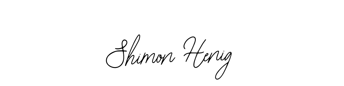Use a signature maker to create a handwritten signature online. With this signature software, you can design (Bearetta-2O07w) your own signature for name Shimon Henig. Shimon Henig signature style 12 images and pictures png