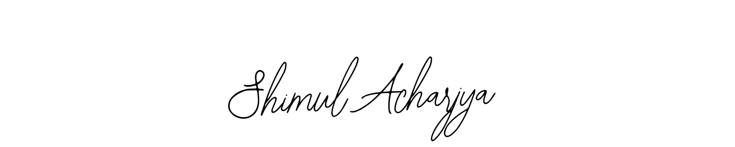 Also You can easily find your signature by using the search form. We will create Shimul Acharjya name handwritten signature images for you free of cost using Bearetta-2O07w sign style. Shimul Acharjya signature style 12 images and pictures png