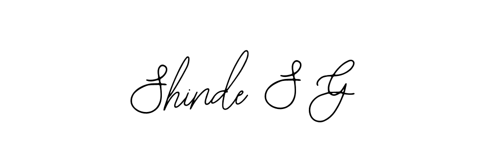 How to make Shinde S G name signature. Use Bearetta-2O07w style for creating short signs online. This is the latest handwritten sign. Shinde S G signature style 12 images and pictures png