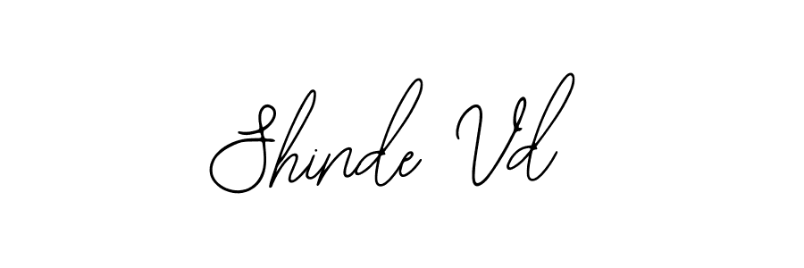 Use a signature maker to create a handwritten signature online. With this signature software, you can design (Bearetta-2O07w) your own signature for name Shinde Vd. Shinde Vd signature style 12 images and pictures png