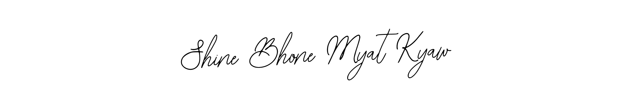 Make a beautiful signature design for name Shine Bhone Myat Kyaw. Use this online signature maker to create a handwritten signature for free. Shine Bhone Myat Kyaw signature style 12 images and pictures png