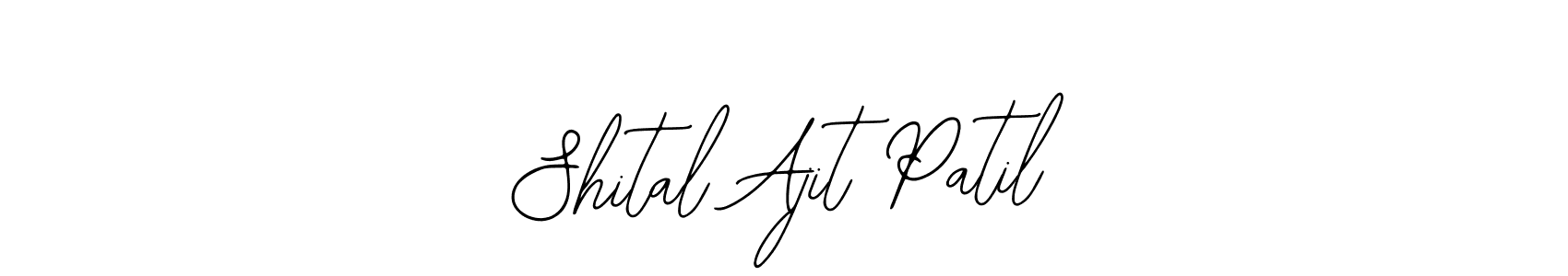 The best way (Bearetta-2O07w) to make a short signature is to pick only two or three words in your name. The name Shital Ajit Patil include a total of six letters. For converting this name. Shital Ajit Patil signature style 12 images and pictures png