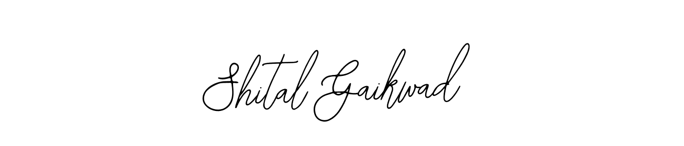 You should practise on your own different ways (Bearetta-2O07w) to write your name (Shital Gaikwad) in signature. don't let someone else do it for you. Shital Gaikwad signature style 12 images and pictures png