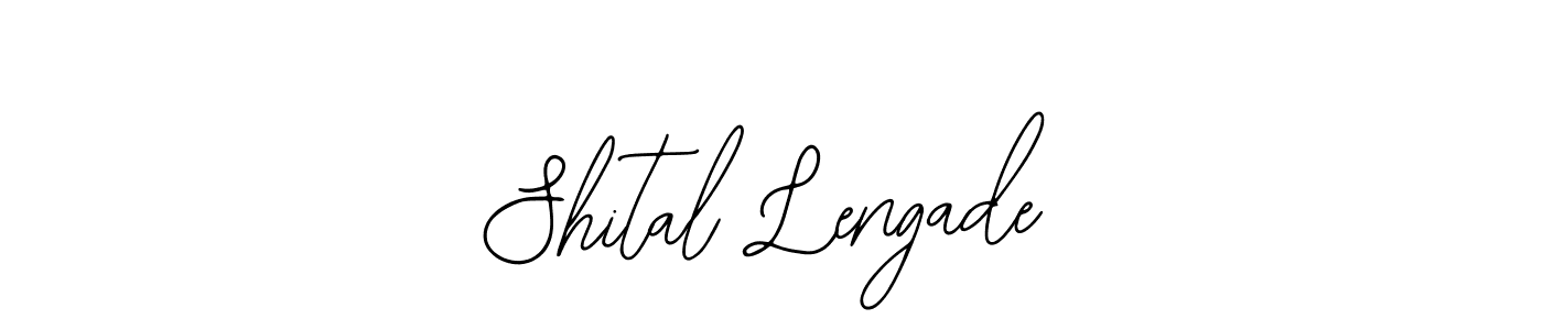 The best way (Bearetta-2O07w) to make a short signature is to pick only two or three words in your name. The name Shital Lengade include a total of six letters. For converting this name. Shital Lengade signature style 12 images and pictures png