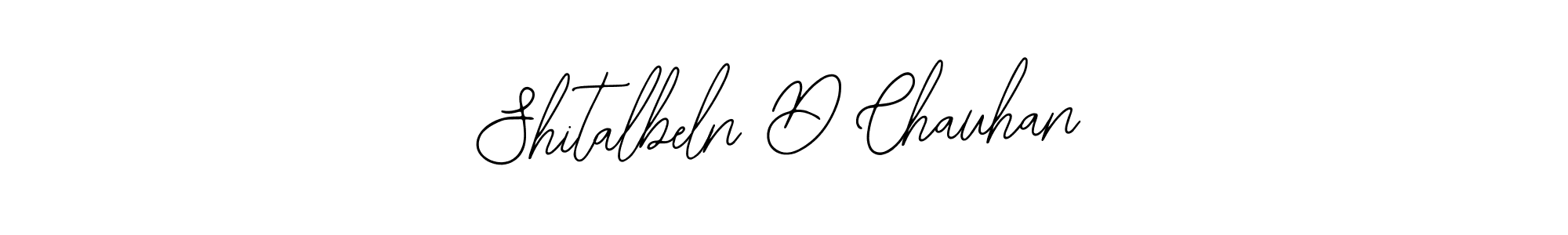 How to make Shitalbeln D Chauhan signature? Bearetta-2O07w is a professional autograph style. Create handwritten signature for Shitalbeln D Chauhan name. Shitalbeln D Chauhan signature style 12 images and pictures png