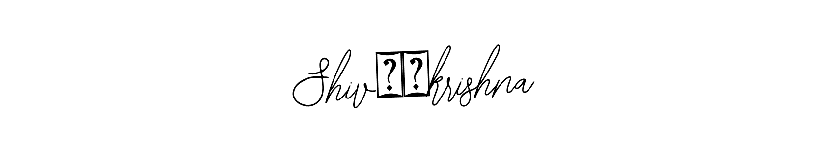 Shiv❤️krishna stylish signature style. Best Handwritten Sign (Bearetta-2O07w) for my name. Handwritten Signature Collection Ideas for my name Shiv❤️krishna. Shiv❤️krishna signature style 12 images and pictures png