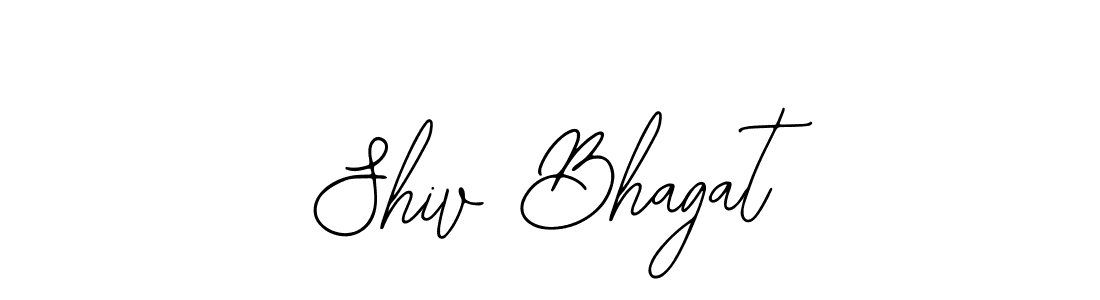 You should practise on your own different ways (Bearetta-2O07w) to write your name (Shiv Bhagat) in signature. don't let someone else do it for you. Shiv Bhagat signature style 12 images and pictures png