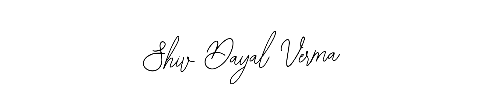 Also we have Shiv Dayal Verma name is the best signature style. Create professional handwritten signature collection using Bearetta-2O07w autograph style. Shiv Dayal Verma signature style 12 images and pictures png