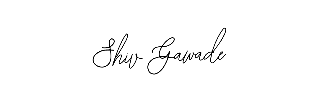 You should practise on your own different ways (Bearetta-2O07w) to write your name (Shiv Gawade) in signature. don't let someone else do it for you. Shiv Gawade signature style 12 images and pictures png