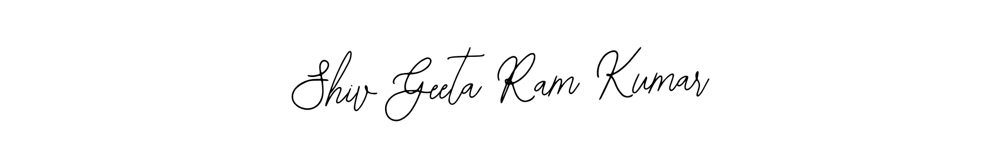 Make a beautiful signature design for name Shiv Geeta Ram Kumar. Use this online signature maker to create a handwritten signature for free. Shiv Geeta Ram Kumar signature style 12 images and pictures png