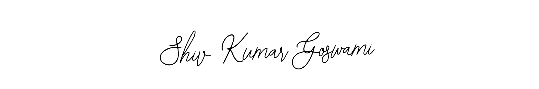 The best way (Bearetta-2O07w) to make a short signature is to pick only two or three words in your name. The name Shiv Kumar Goswami include a total of six letters. For converting this name. Shiv Kumar Goswami signature style 12 images and pictures png