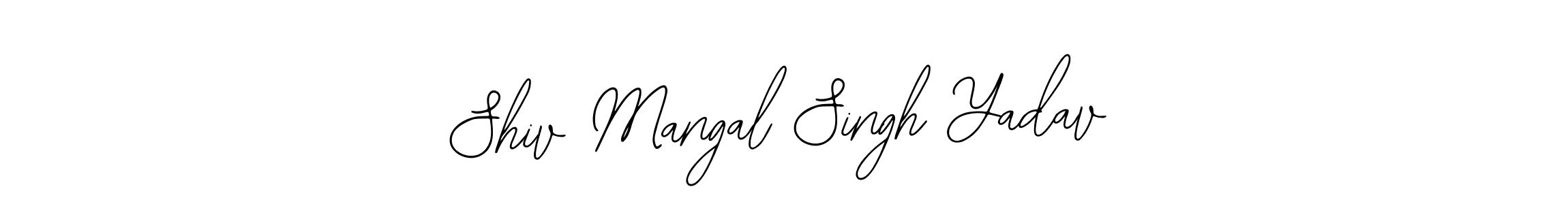 Bearetta-2O07w is a professional signature style that is perfect for those who want to add a touch of class to their signature. It is also a great choice for those who want to make their signature more unique. Get Shiv Mangal Singh Yadav name to fancy signature for free. Shiv Mangal Singh Yadav signature style 12 images and pictures png
