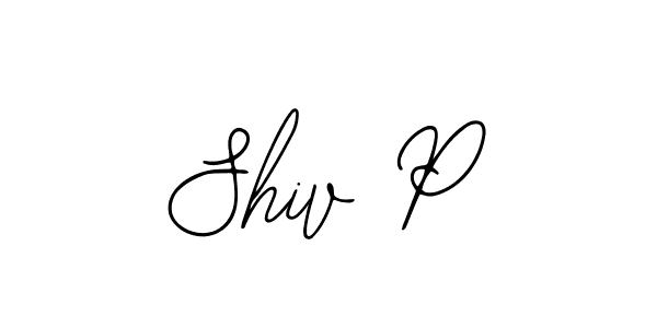 How to make Shiv P name signature. Use Bearetta-2O07w style for creating short signs online. This is the latest handwritten sign. Shiv P signature style 12 images and pictures png