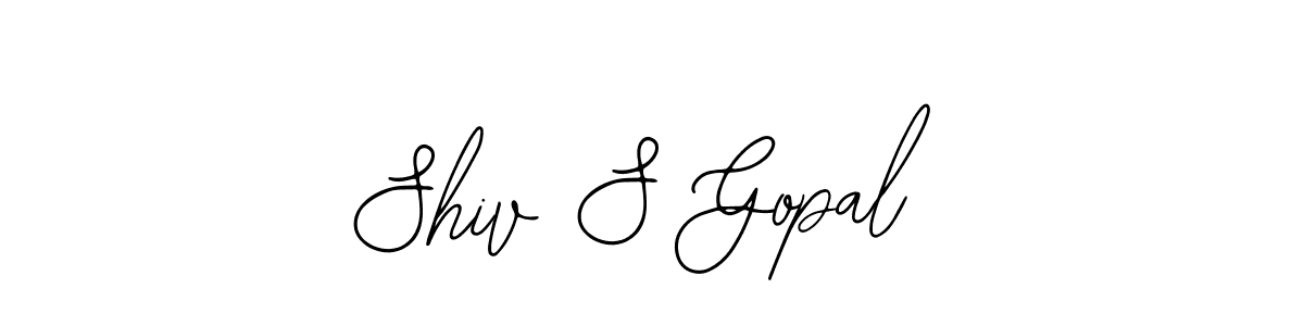 Create a beautiful signature design for name Shiv S Gopal. With this signature (Bearetta-2O07w) fonts, you can make a handwritten signature for free. Shiv S Gopal signature style 12 images and pictures png