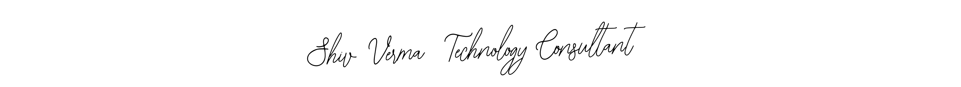 How to Draw Shiv Verma  Technology Consultant signature style? Bearetta-2O07w is a latest design signature styles for name Shiv Verma  Technology Consultant. Shiv Verma  Technology Consultant signature style 12 images and pictures png