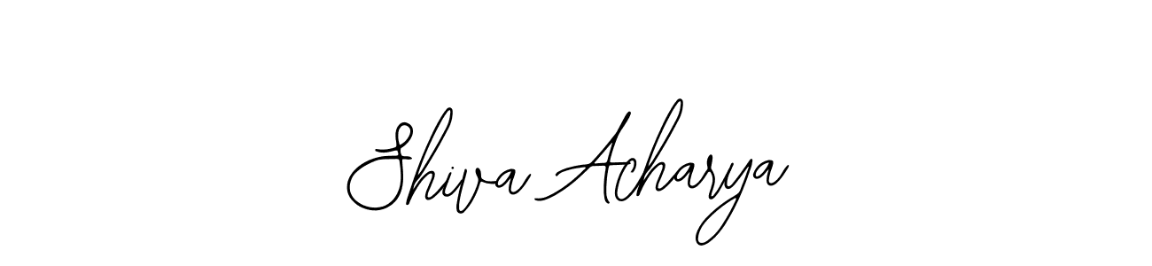 Also You can easily find your signature by using the search form. We will create Shiva Acharya name handwritten signature images for you free of cost using Bearetta-2O07w sign style. Shiva Acharya signature style 12 images and pictures png