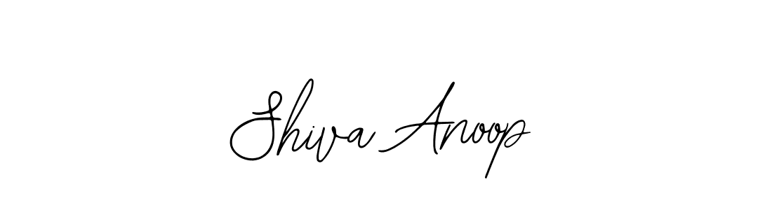 How to make Shiva Anoop name signature. Use Bearetta-2O07w style for creating short signs online. This is the latest handwritten sign. Shiva Anoop signature style 12 images and pictures png