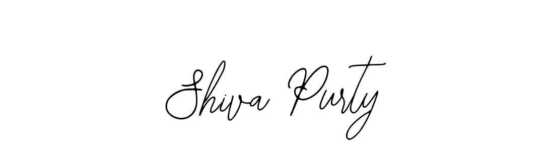 The best way (Bearetta-2O07w) to make a short signature is to pick only two or three words in your name. The name Shiva Purty include a total of six letters. For converting this name. Shiva Purty signature style 12 images and pictures png