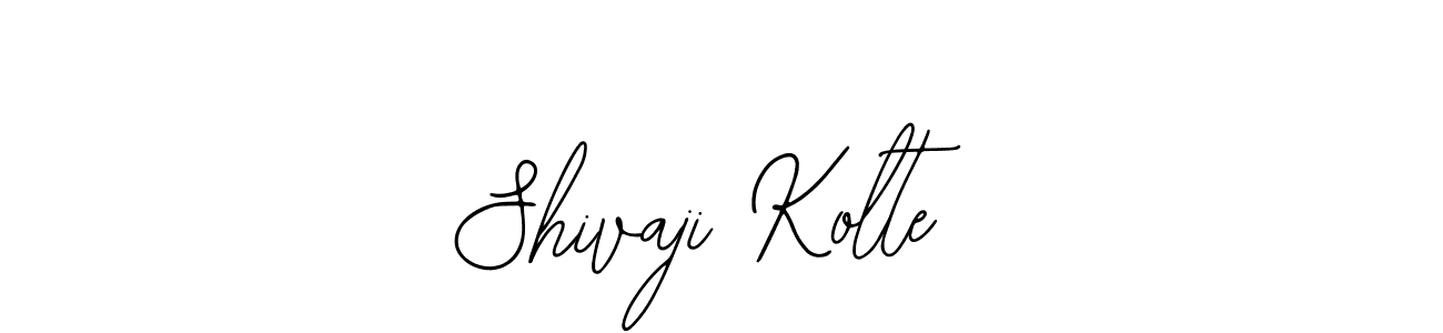 Similarly Bearetta-2O07w is the best handwritten signature design. Signature creator online .You can use it as an online autograph creator for name Shivaji Kolte. Shivaji Kolte signature style 12 images and pictures png