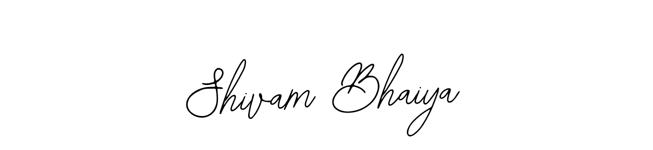 Design your own signature with our free online signature maker. With this signature software, you can create a handwritten (Bearetta-2O07w) signature for name Shivam Bhaiya. Shivam Bhaiya signature style 12 images and pictures png