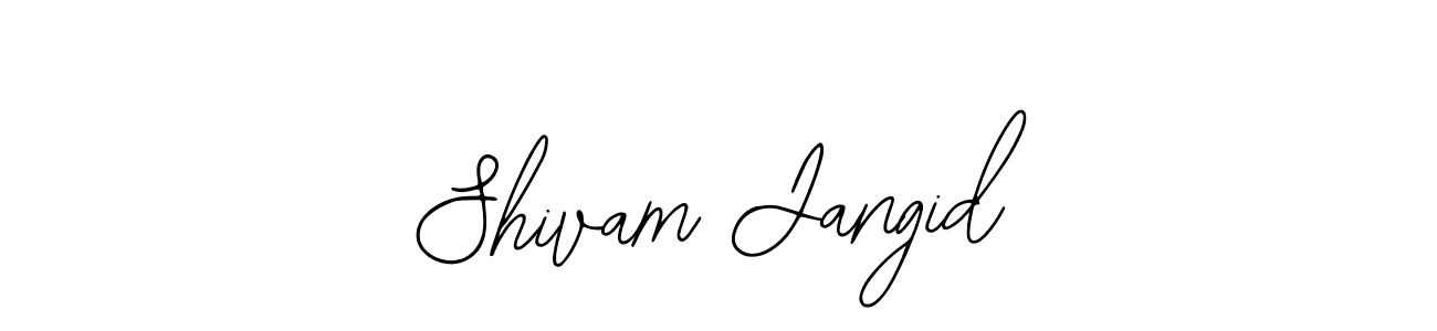 Use a signature maker to create a handwritten signature online. With this signature software, you can design (Bearetta-2O07w) your own signature for name Shivam Jangid. Shivam Jangid signature style 12 images and pictures png