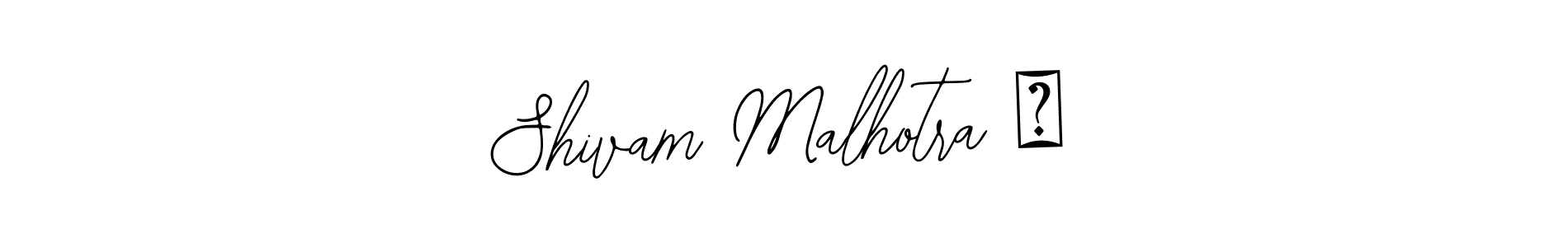 Also we have Shivam Malhotra ✨ name is the best signature style. Create professional handwritten signature collection using Bearetta-2O07w autograph style. Shivam Malhotra ✨ signature style 12 images and pictures png