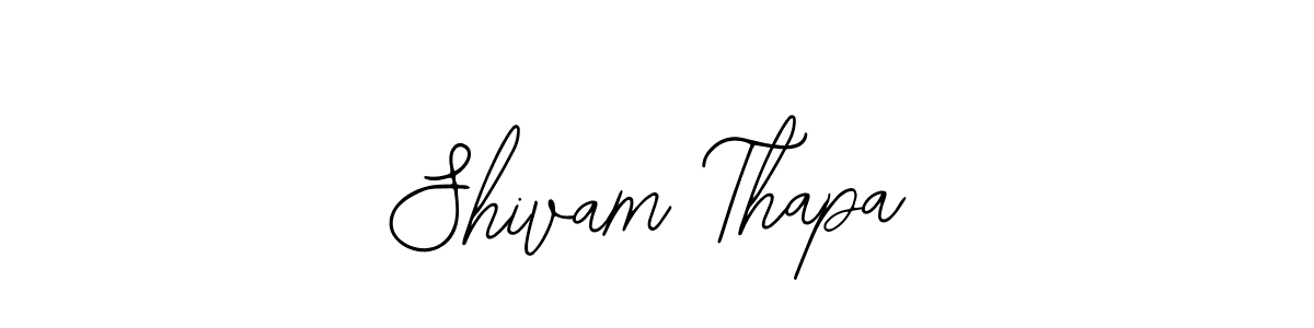 Use a signature maker to create a handwritten signature online. With this signature software, you can design (Bearetta-2O07w) your own signature for name Shivam Thapa. Shivam Thapa signature style 12 images and pictures png