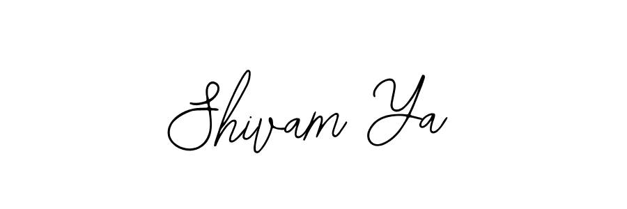 How to make Shivam Ya name signature. Use Bearetta-2O07w style for creating short signs online. This is the latest handwritten sign. Shivam Ya signature style 12 images and pictures png