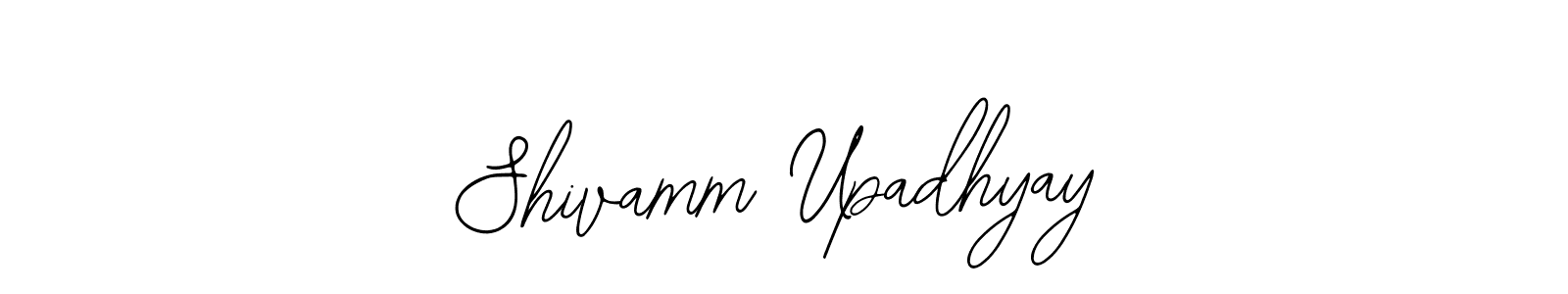 You should practise on your own different ways (Bearetta-2O07w) to write your name (Shivamm Upadhyay) in signature. don't let someone else do it for you. Shivamm Upadhyay signature style 12 images and pictures png