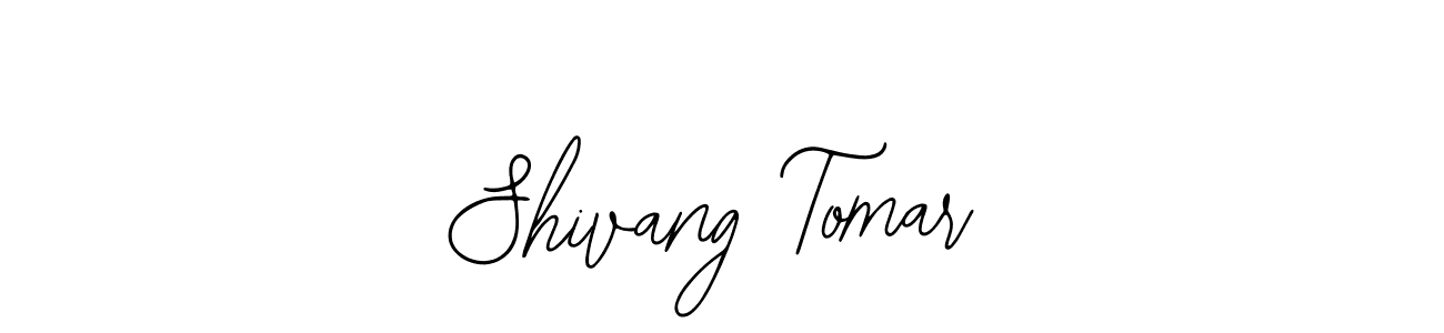 How to make Shivang Tomar signature? Bearetta-2O07w is a professional autograph style. Create handwritten signature for Shivang Tomar name. Shivang Tomar signature style 12 images and pictures png