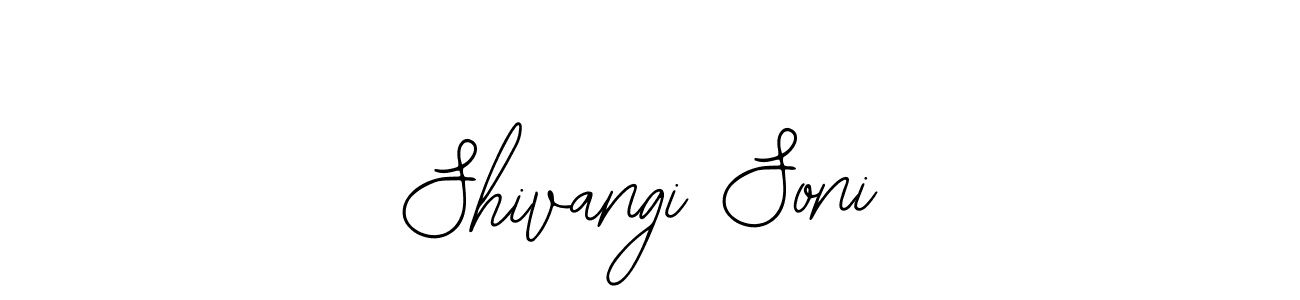 Use a signature maker to create a handwritten signature online. With this signature software, you can design (Bearetta-2O07w) your own signature for name Shivangi Soni. Shivangi Soni signature style 12 images and pictures png