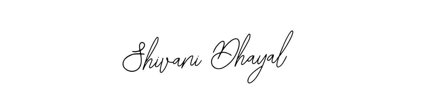 Bearetta-2O07w is a professional signature style that is perfect for those who want to add a touch of class to their signature. It is also a great choice for those who want to make their signature more unique. Get Shivani Dhayal name to fancy signature for free. Shivani Dhayal signature style 12 images and pictures png