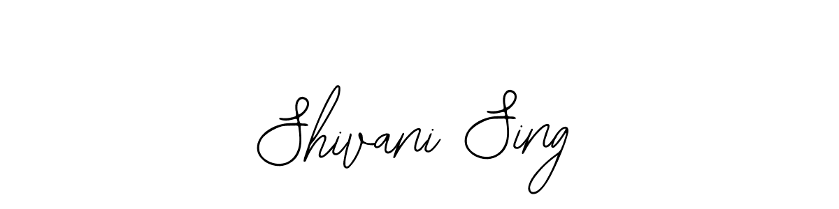 The best way (Bearetta-2O07w) to make a short signature is to pick only two or three words in your name. The name Shivani Sing include a total of six letters. For converting this name. Shivani Sing signature style 12 images and pictures png