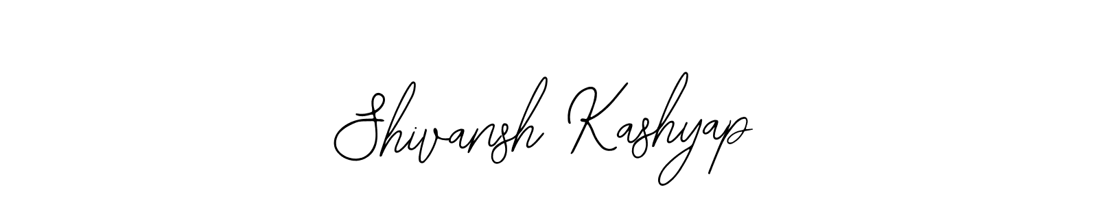 How to make Shivansh Kashyap signature? Bearetta-2O07w is a professional autograph style. Create handwritten signature for Shivansh Kashyap name. Shivansh Kashyap signature style 12 images and pictures png