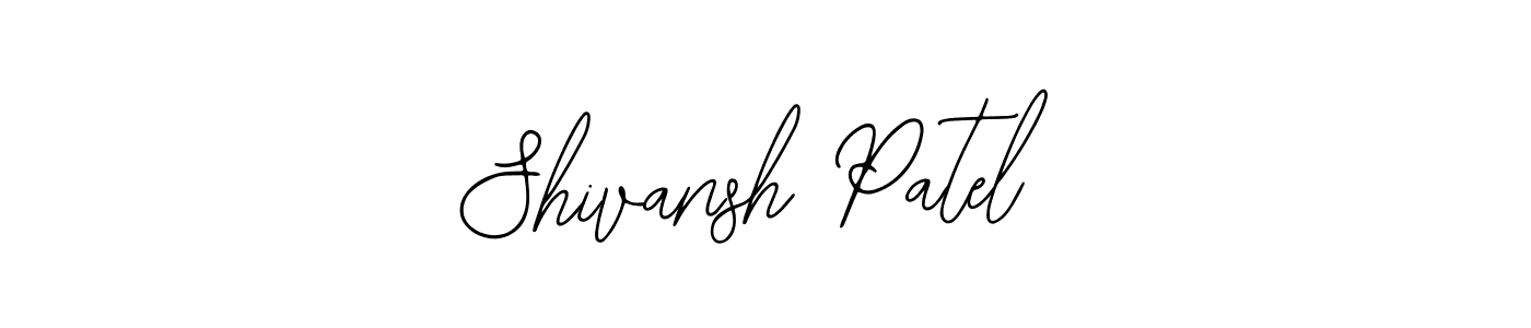 Shivansh Patel stylish signature style. Best Handwritten Sign (Bearetta-2O07w) for my name. Handwritten Signature Collection Ideas for my name Shivansh Patel. Shivansh Patel signature style 12 images and pictures png
