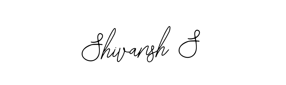 Also we have Shivansh S name is the best signature style. Create professional handwritten signature collection using Bearetta-2O07w autograph style. Shivansh S signature style 12 images and pictures png